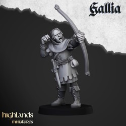 Robin Hood and the Sherwood Archers x 9 - Bigusson - Highlands Miniatures