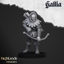 Robin Hood and the Sherwood Archers x 9 - Bigusson - Highlands Miniatures