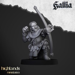 Robin Hood and the Sherwood Archers x 9 - Bigusson - Highlands Miniatures