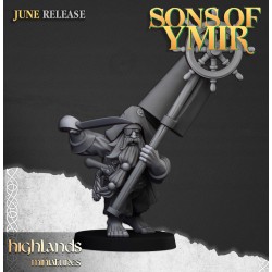 Dwarf Pirates x7 + 3 cmd - Bigusson - Druk 3d - Highlands Miniatures