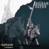 Aegean Elves Mounted Dragons x7 + cmd - Bigusson - Highlands Miniatures