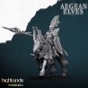 Aegean Elves Mounted Dragons x7 + cmd - Bigusson - Highlands Miniatures