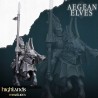 Aegean Elves Mounted Dragons x7 + cmd - Bigusson - Highlands Miniatures