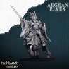 Aegean Elves Mounted Dragons x7 + cmd - Bigusson - Highlands Miniatures