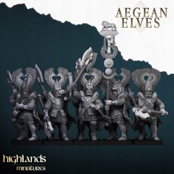 Nemean Lions x7 + command group - Bigusson - Highlands Miniatures