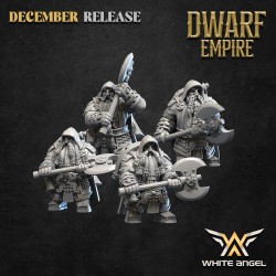 DWARF RANGER x 7 + 3 cmd - Bigusson - Druk 3D - White Angels