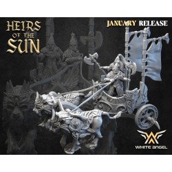 Chariot of Lions - Bigusson - Druk 3D - White Angels