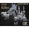 Chariot of Lions - Bigusson - Druk 3D - White Angels