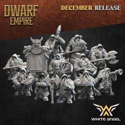 DWARF RANGER x 10 - Bigusson - Druk 3D - White Angels
