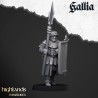 Gallia Men at Arms x 7 + cmd - druk 3d - Bigusson - Highlands Miniatures